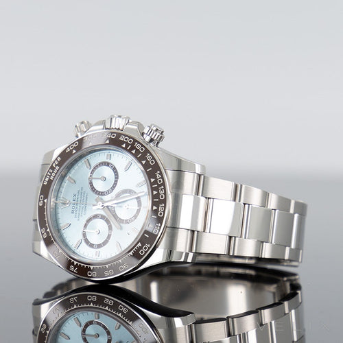 Rolex Daytona 126506 — Blue Index Dial Platinum 40mm