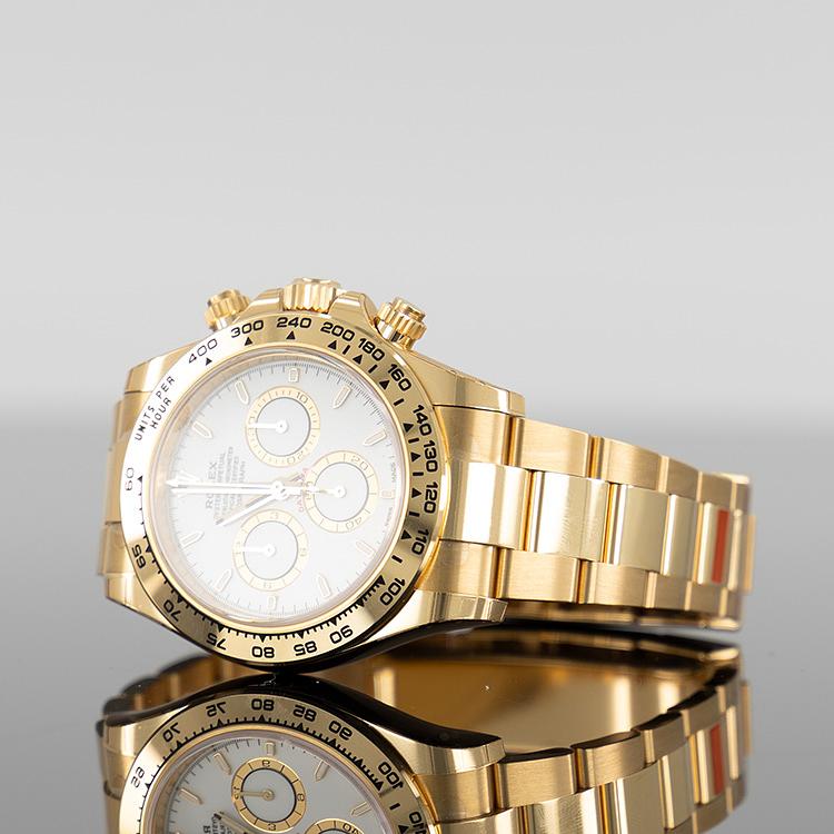 Rolex Daytona 126508 — Gold White Dial Yellow Gold 40mm