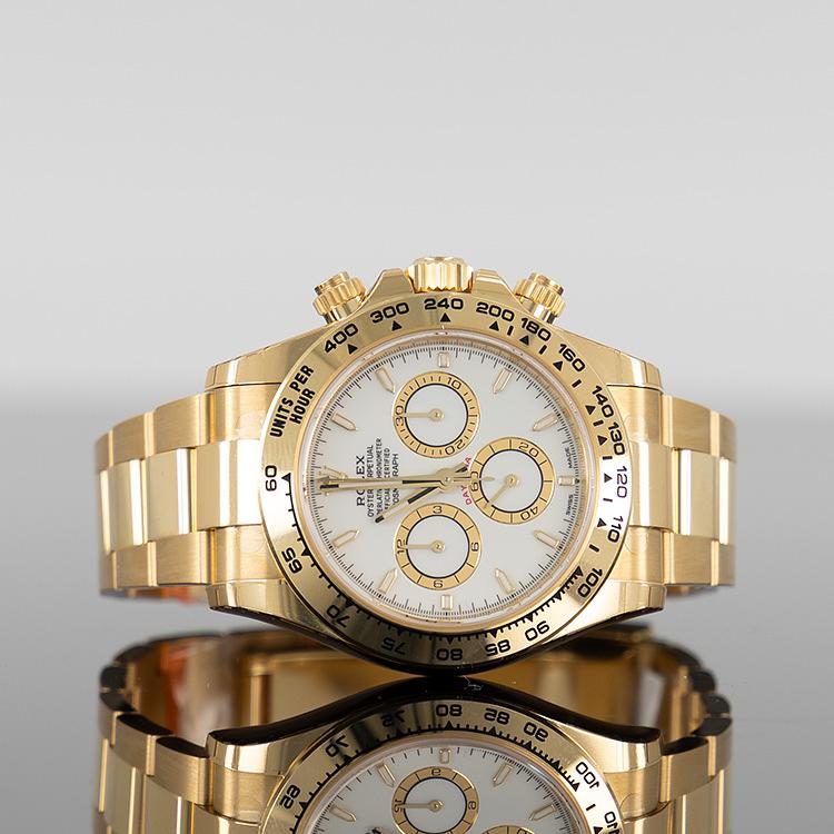 Rolex Daytona 126508 — Gold White Dial Yellow Gold 40mm