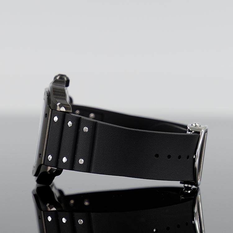 Cartier Santos — Steel Rubber 39.8mm