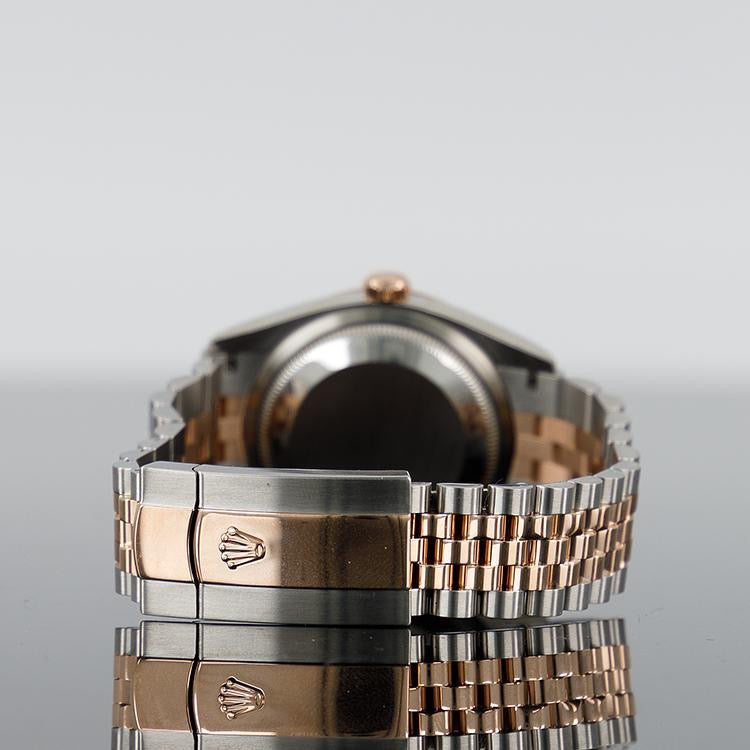 Rolex Datejust 126231 — Rose Gold Black Diamond Dial Rose Gold Steel Diamond 36mm