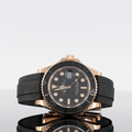 Rolex Yacht-Master 126655 — Rose Gold Black Dial Rose Gold Oysterflex 40mm