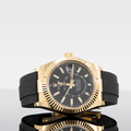 Rolex Sky-Dweller 336238 — Gold Black Dial Yellow Gold Oysterflex 42mm