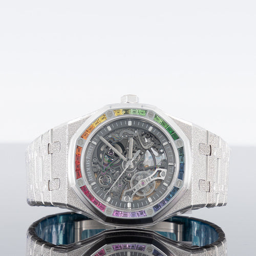 Audemars Piguet Royal Oak 15412BC — White Gold Skeleton Rainbow 41mm