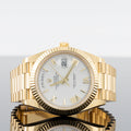 Rolex Day-Date 228238 — Gold White Roman Dial Yellow Gold 40mm
