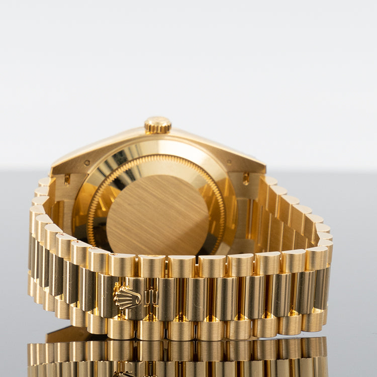 Rolex Day-Date 228238 — Gold White Roman Dial Yellow Gold 40mm