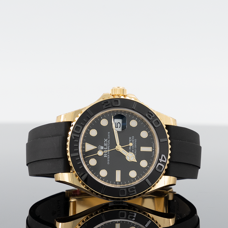 Rolex Yacht-Master 226658 — Gold Black Dial Yellow Gold Oysterflex 42mm