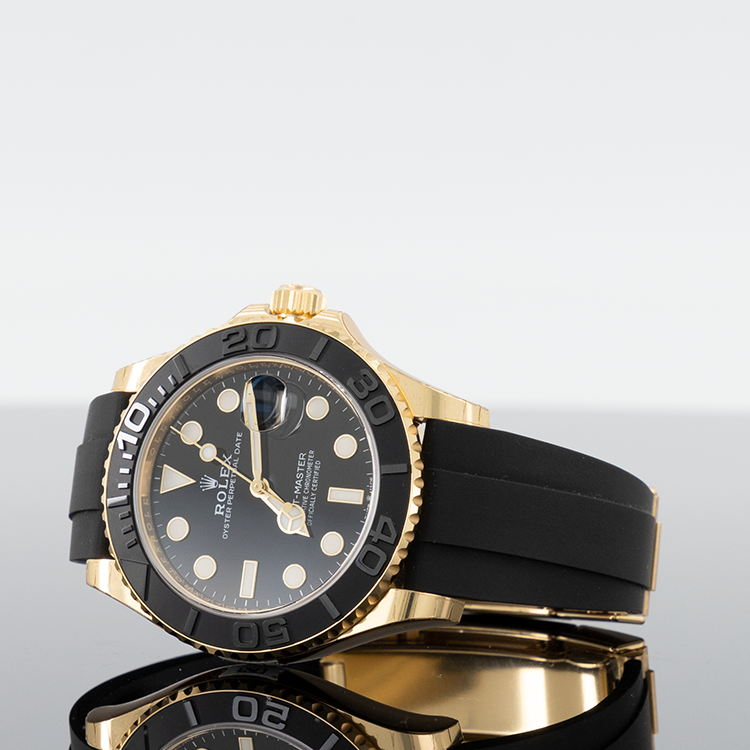 Rolex Yacht-Master 226658 — Gold Black Dial Yellow Gold Oysterflex 42mm