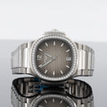Patek Philippe Nautilus — Grey Dial Steel Diamond 35.2mm