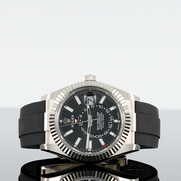Rolex Sky-Dweller 336239 — White Gold Black Dial White Gold Oysterflex 42mm