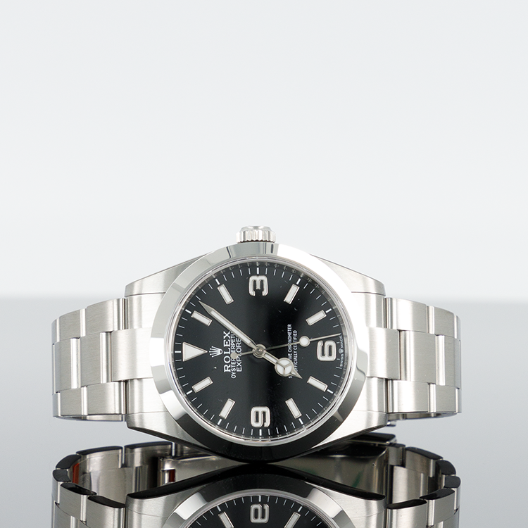 Rolex Oyster Perpetual 124270 — Black Dial Steel 40mm