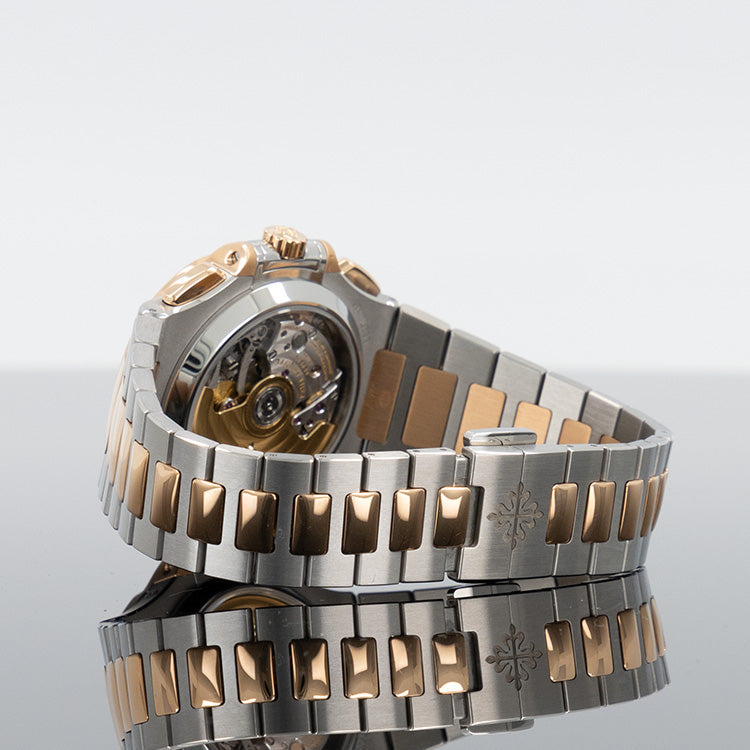 Patek Philippe Nautilus 5980/1AR — Gold Blue Dial Steel 40.5mm