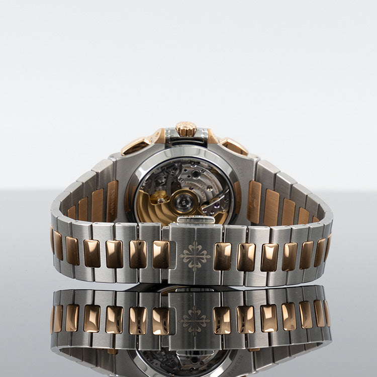 Patek Philippe Nautilus 5980/1AR — Gold Blue Dial Steel 40.5mm