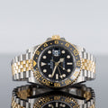 Rolex GMT-Master II 126718GRNR — Gold Jubilee Bracelet Black Dial Yellow Gold Steel Jubilee 40mm