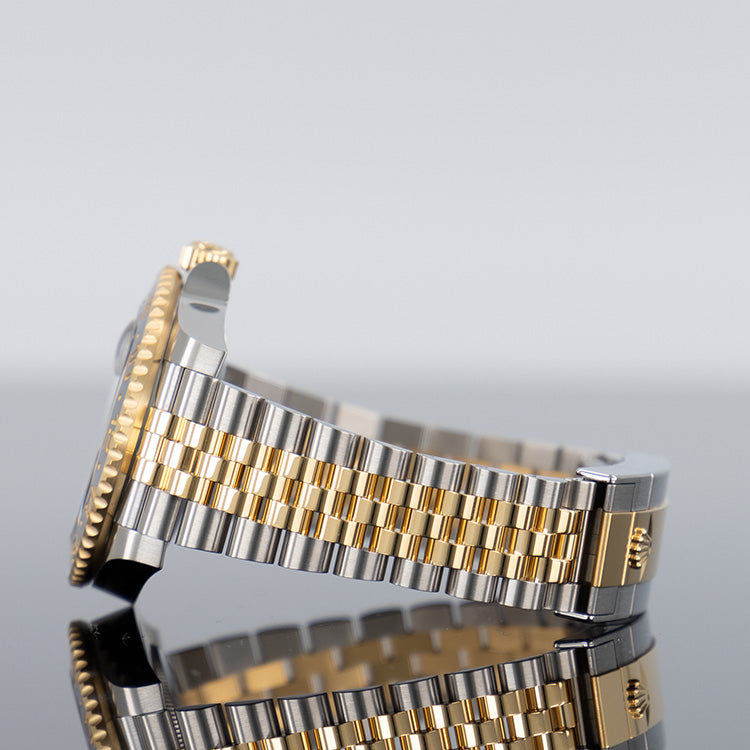 Rolex GMT-Master II 126718GRNR — Gold Jubilee Bracelet Black Dial Yellow Gold Steel Jubilee 40mm