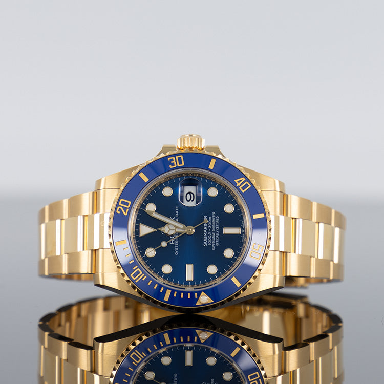 Rolex Submariner 126618LB — Gold Blue Dial Yellow Gold 41mm