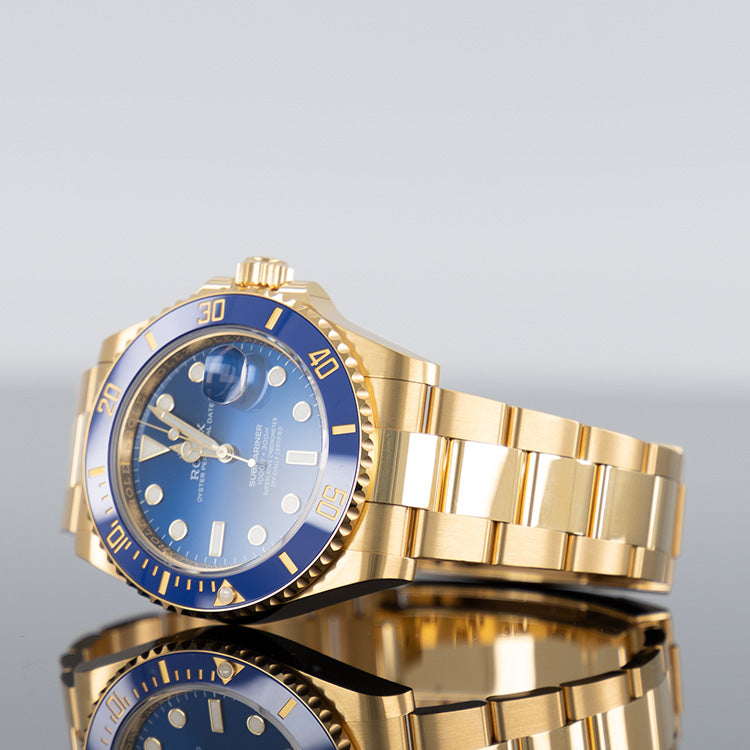 Rolex Submariner 126618LB — Gold Blue Dial Yellow Gold 41mm