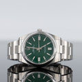 Rolex Oyster Perpetual 124300 — Green Dial Steel 41mm