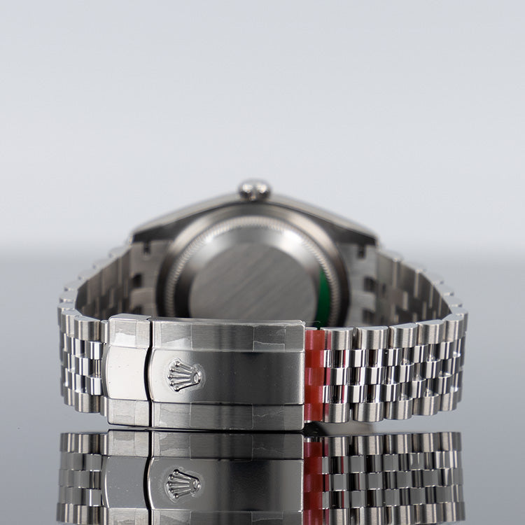 Rolex Datejust 126200 — Green Dial Steel Jubilee 36mm