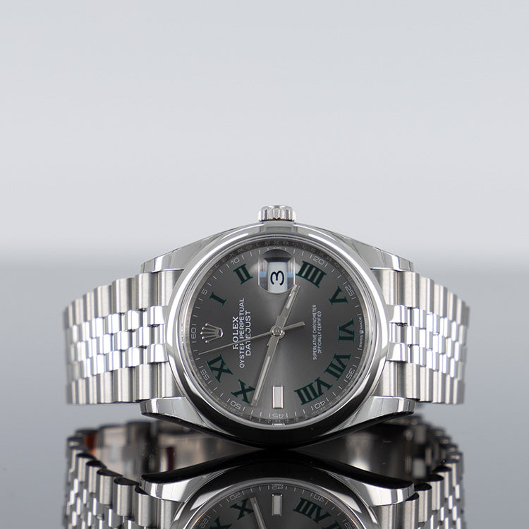 Rolex Datejust 126200 — Wimbledon Dial Steel Jubilee 36mm