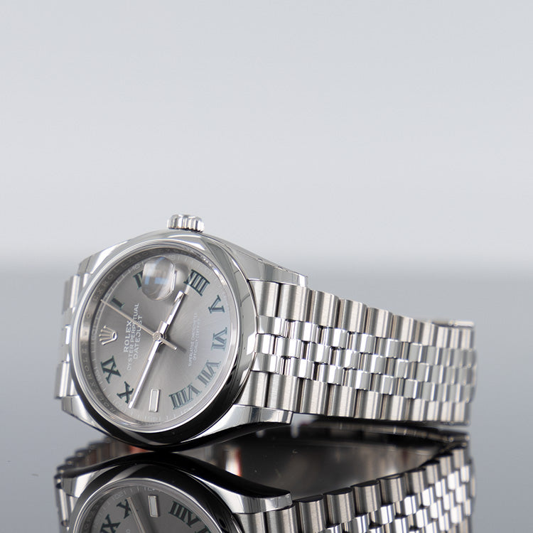 Rolex Datejust 126200 — Wimbledon Dial Steel Jubilee 36mm