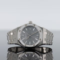 Audemars Piguet Royal Oak 15551ST — Grey Dial Steel Diamond 37mm