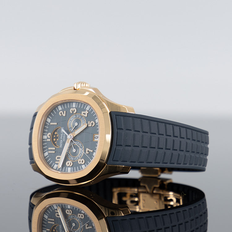 Patek Philippe Aquanaut — Blue Gray Dial Rose Gold 39.9mm