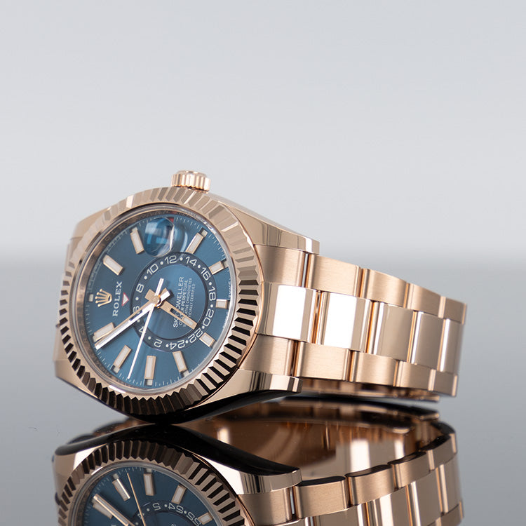 Rolex Sky-Dweller 336935 — Rose Gold Blue Dial Rose Gold 42mm