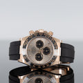 Rolex Daytona 126515LN — Black Dial Rose Gold Oysterflex 40mm