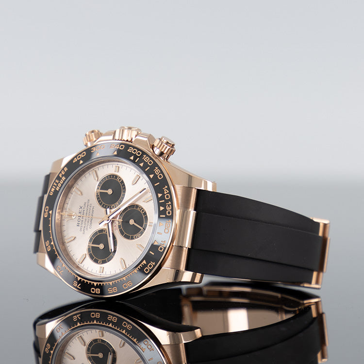 Rolex Daytona 126515LN — Black Dial Rose Gold Oysterflex 40mm