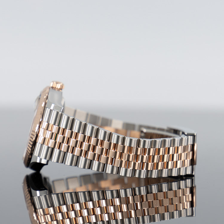 Rolex Datejust 126231 — Mother Of Pearl Diamond Dial Rose Gold Steel Diamond 36mm