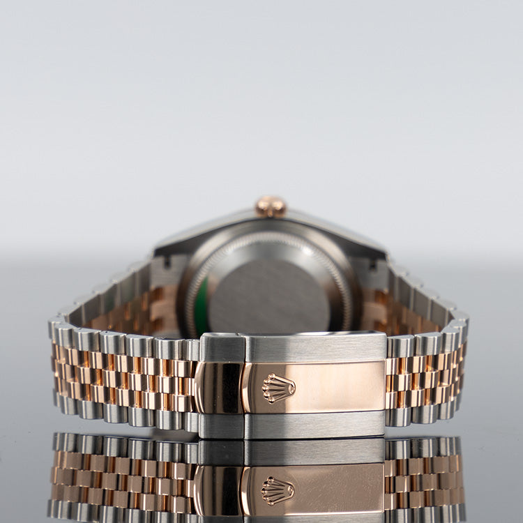 Rolex Datejust 126231 — Mother Of Pearl Diamond Dial Rose Gold Steel Diamond 36mm