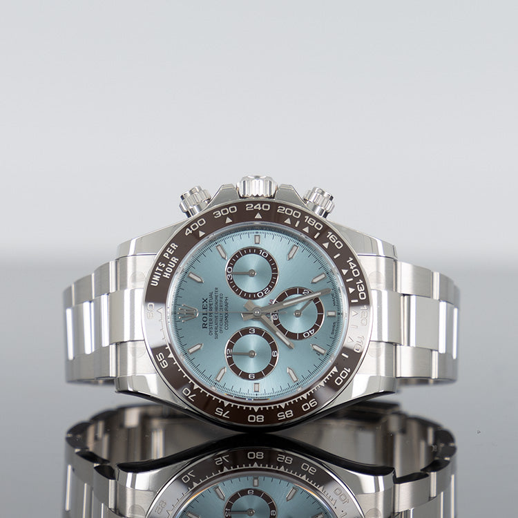Rolex Daytona 126506 — Blue Index Dial Platinum 40mm