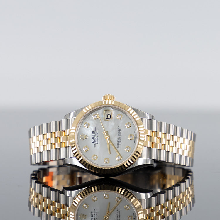 Rolex Datejust 278273 — Gold Mother Of Pearl Dial Yellow Gold Steel 28mm
