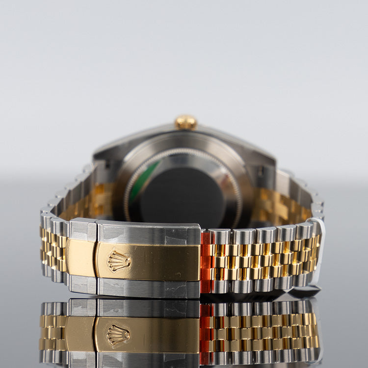 Rolex Datejust 126333 — Gold Jubilee Fluted Wimbledon Dial Yellow Gold Steel Jubilee 41mm