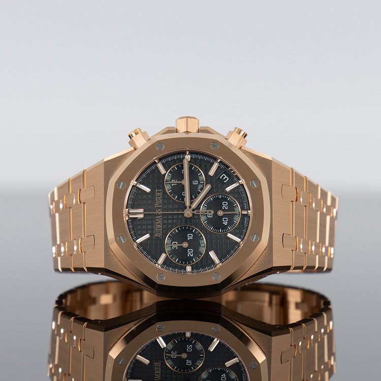 Audemars Piguet Royal Oak 26240OR — Rose Gold Khaki Green Dial Rose Gold 41mm