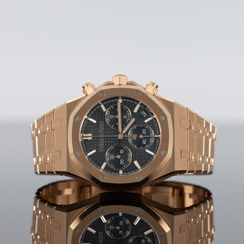 Audemars Piguet Royal Oak 26240OR — Rose Gold Khaki Green Dial Rose Gold 41mm