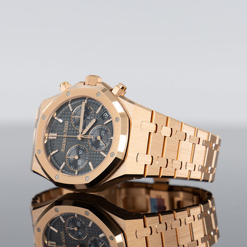 Audemars Piguet Royal Oak 26240OR — Rose Gold Khaki Green Dial Rose Gold 41mm