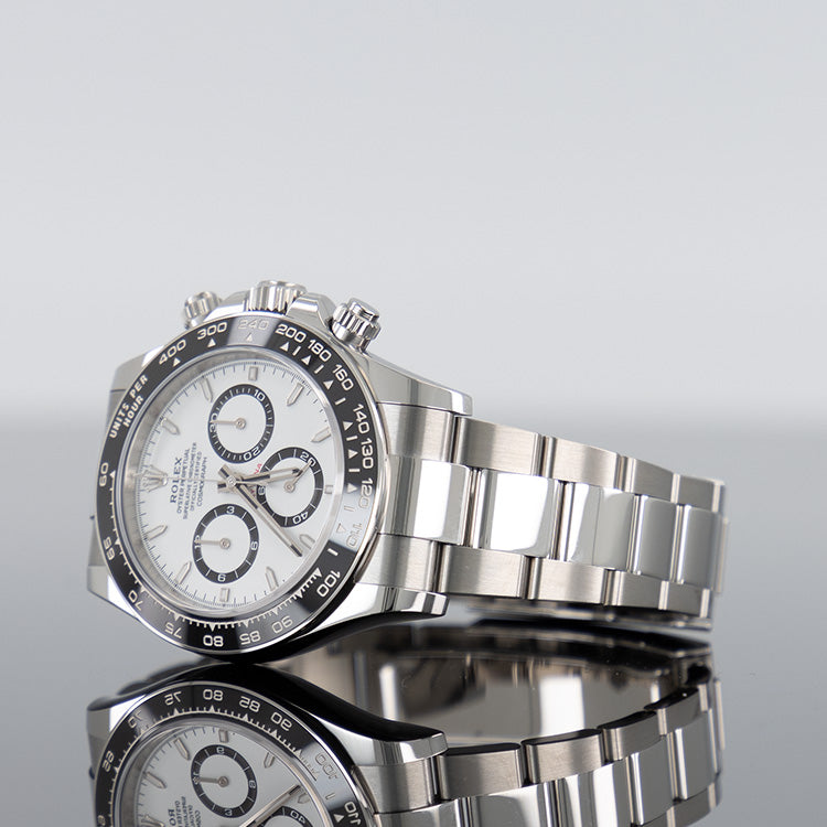 Rolex Daytona 126500LN — White Dial Steel 40mm