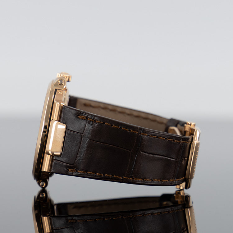 Patek Philippe Nautilus — Brown Leather Brown Dial Rose Gold Leather