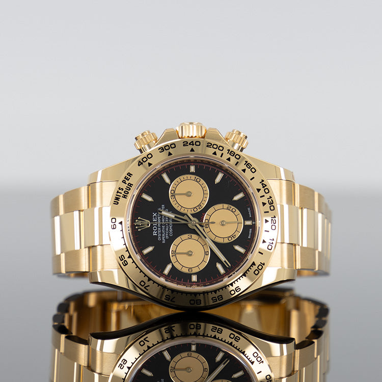Rolex Daytona 126508 — Gold Paul Newman Black Dial Yellow Gold 40mm