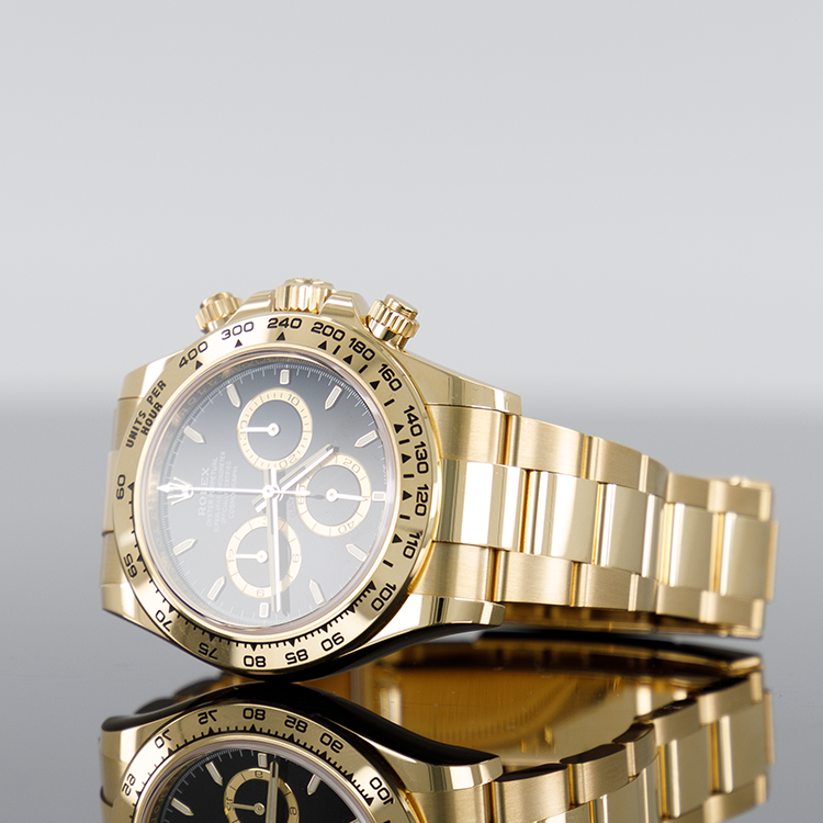 Rolex Daytona 126508 — Gold Black Dial 40mm