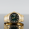 Rolex Day-Date 128238 — Gold Ombre Fluted Diamond Dial Yellow Gold Diamond 36mm
