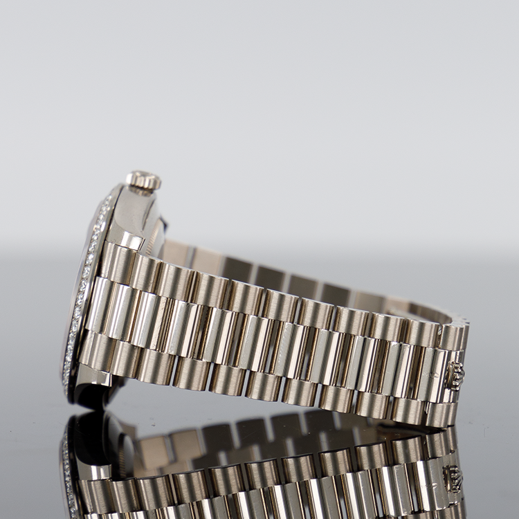 Rolex Day-Date 228349 — White Gold Pave Dial White Gold Diamond 40mm