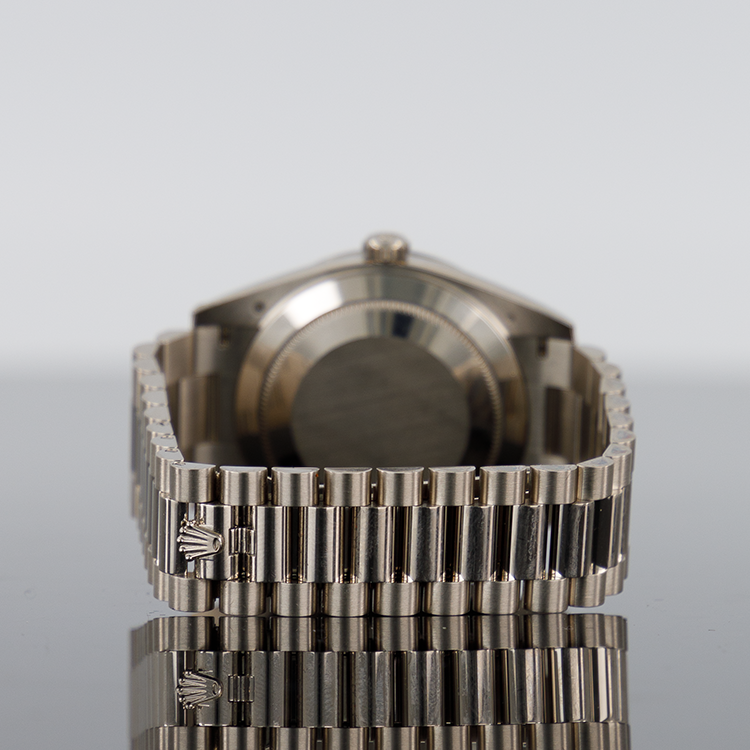 Rolex Day-Date 228349 — White Gold Pave Dial White Gold Diamond 40mm