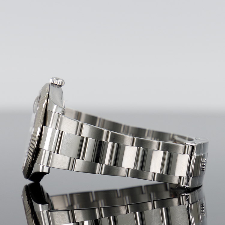 Rolex Datejust 126334 — Grey Diamond Fluted Dial Oystersteel Diamond 41mm