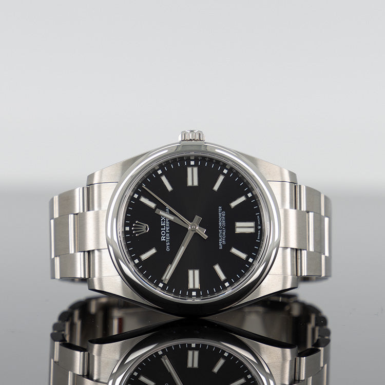 Rolex Oyster Perpetual 124300 — Black Dial Steel 41mm
