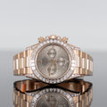 Rolex Daytona 126595TBR — Rose Gold Sundust Baguette Dial Rose Gold Baguette 40mm