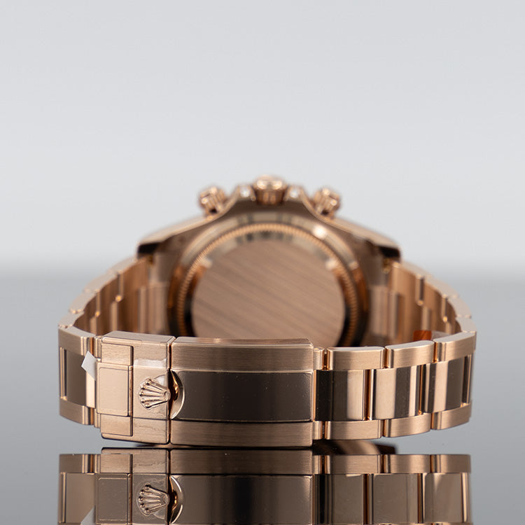 Rolex Daytona 126595TBR — Rose Gold Sundust Baguette Dial Rose Gold Baguette 40mm
