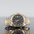 Rolex Datejust 126333 — Gold Fluted Bezel Black Dial Yellow Gold Steel Jubilee 41mm